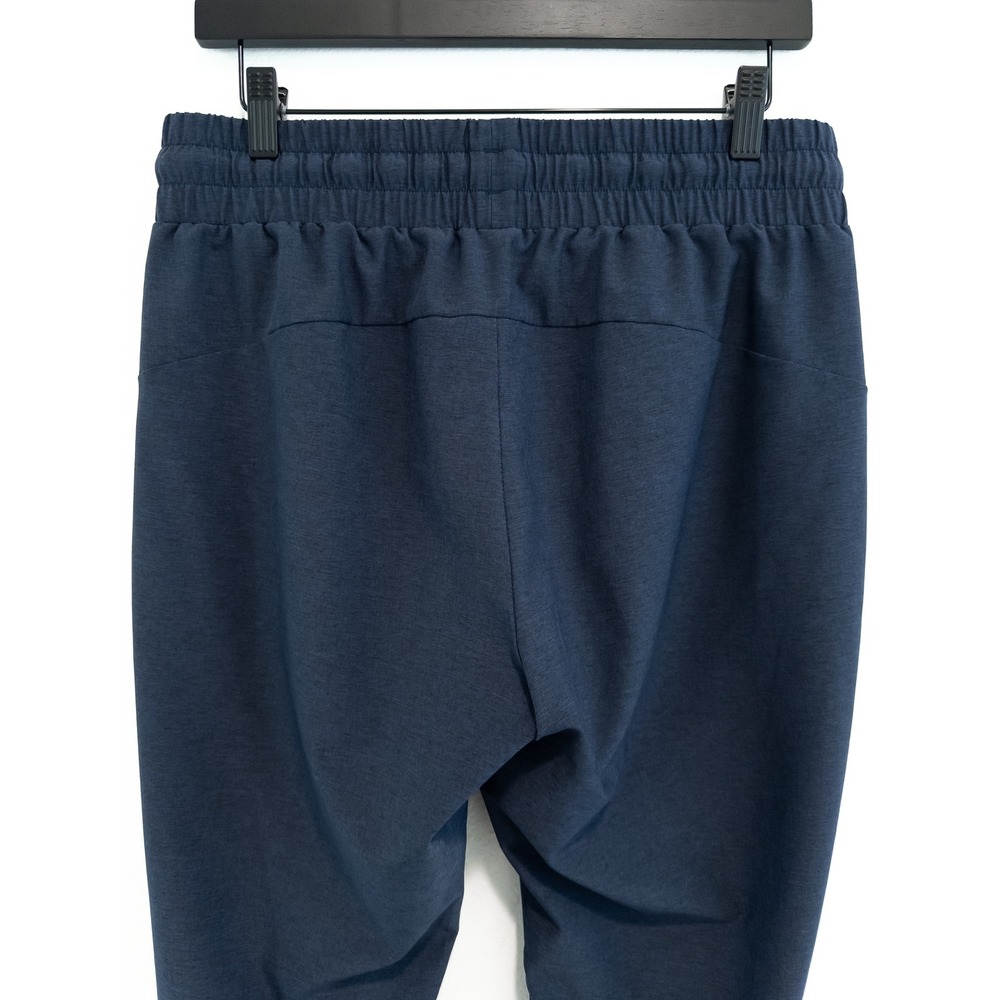 Jogger Pants Womens Blue Nylon Drawstring High Rise Sporty Athleisure Activewear - Picture 3 of 7